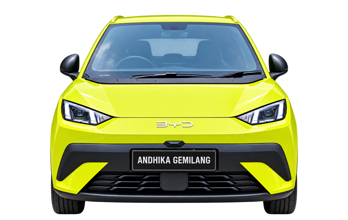 BYD ATTO 1 Dynamic Sprout Green untuk rental mobil