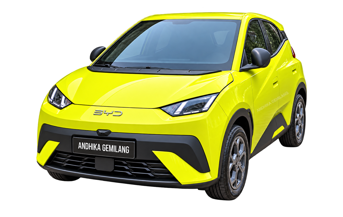 BYD ATTO 1 Dynamic Sprout Green tampak samping