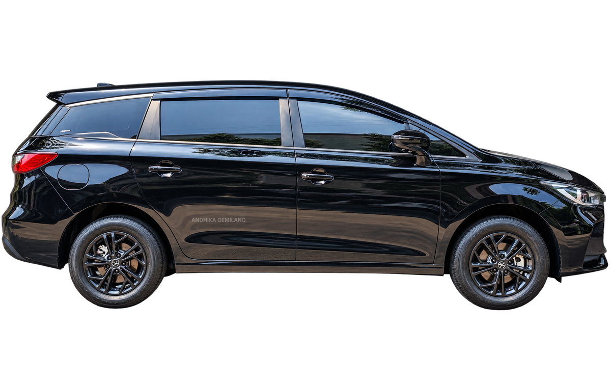 BYD M6 DM Classic Dynamic Hitam tampak samping