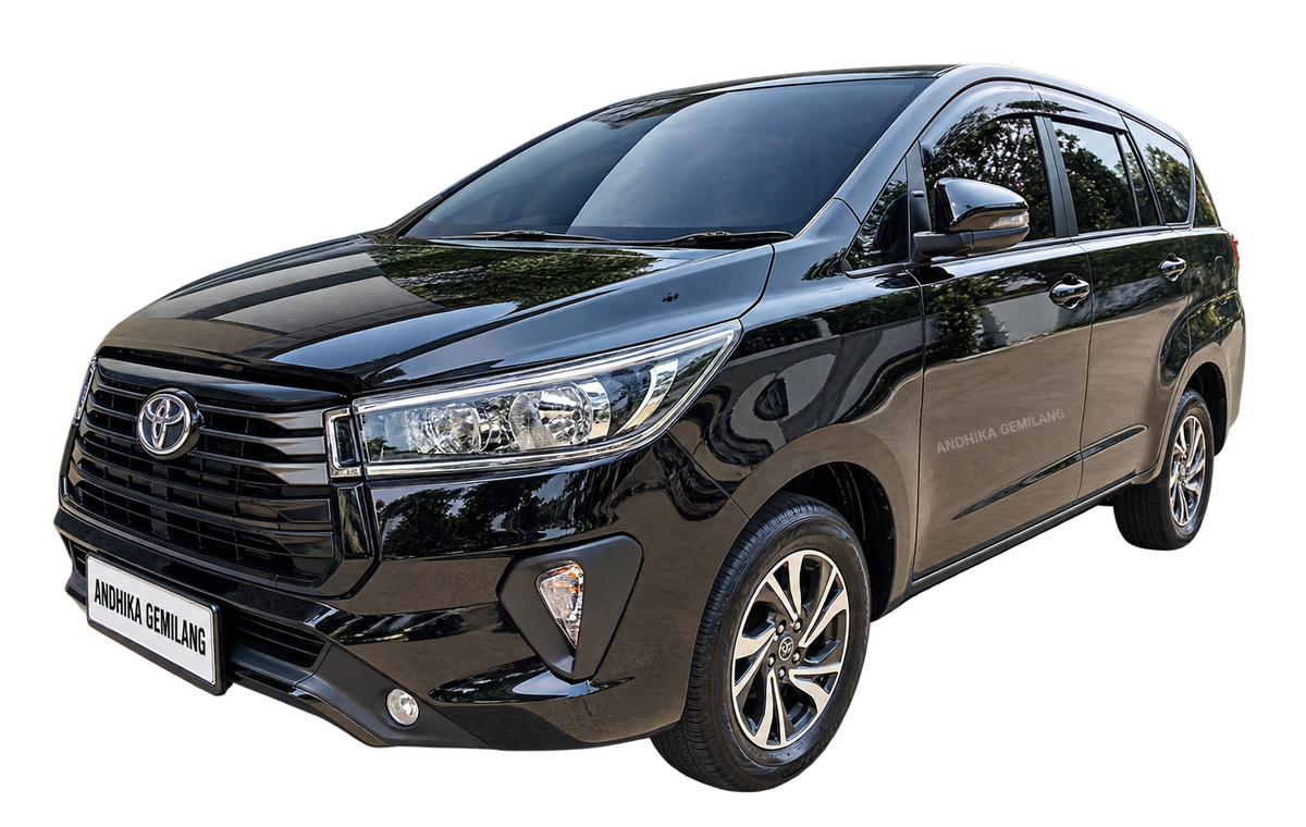 Toyota Innova Reborn 2.4 G AT Hitam Metalik tampak samping