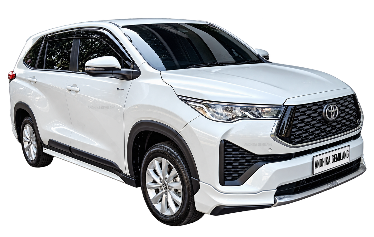 Toyota Innova Zenix 2.0 V HEV CVT Modellista Putih tampak samping
